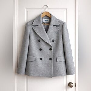 Old Navy Men’s Grey Peacoat – Size Large – Like New